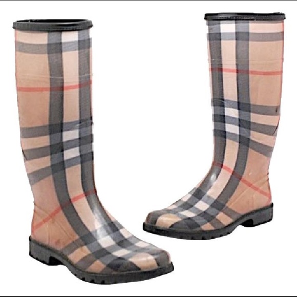Burberry signature Plaid Nova Check Rainboots - Picture 1 of 5